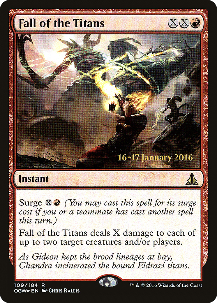 Fall of the Titans - Prerelease Promo [POGW-109s]