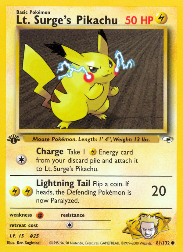 Lt. Surge's Pikachu [GYM1-81]