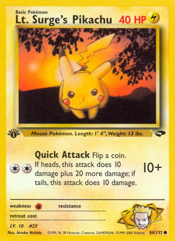 Lt. Surge's Pikachu [GYM2-84]