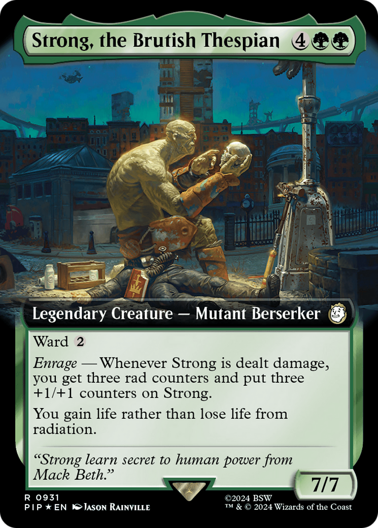 Strong, the Brutish Thespian - Extended Art - Surge Foil [PIP-931]