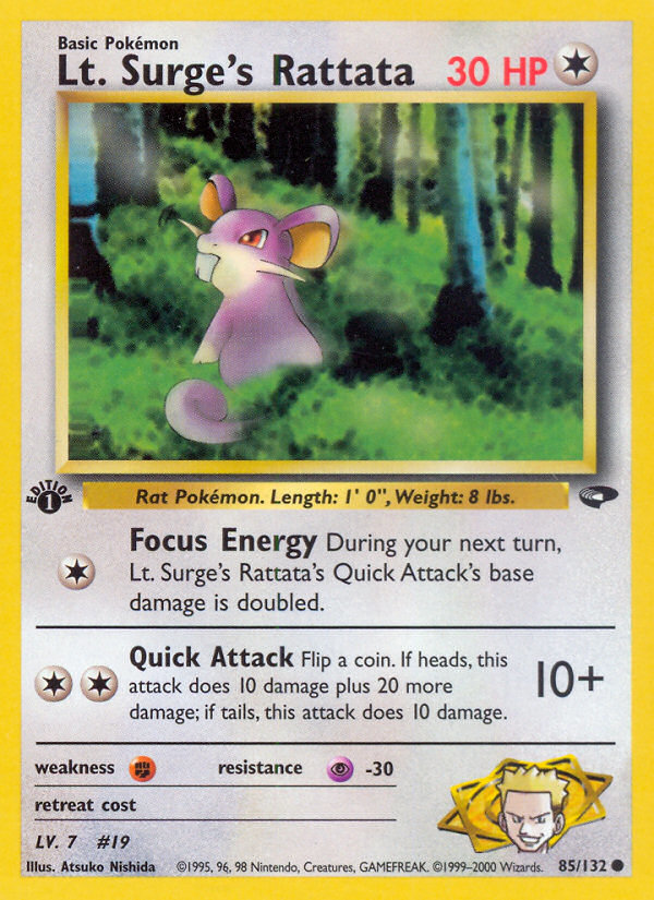 Lt. Surge's Rattata [GYM2-85]