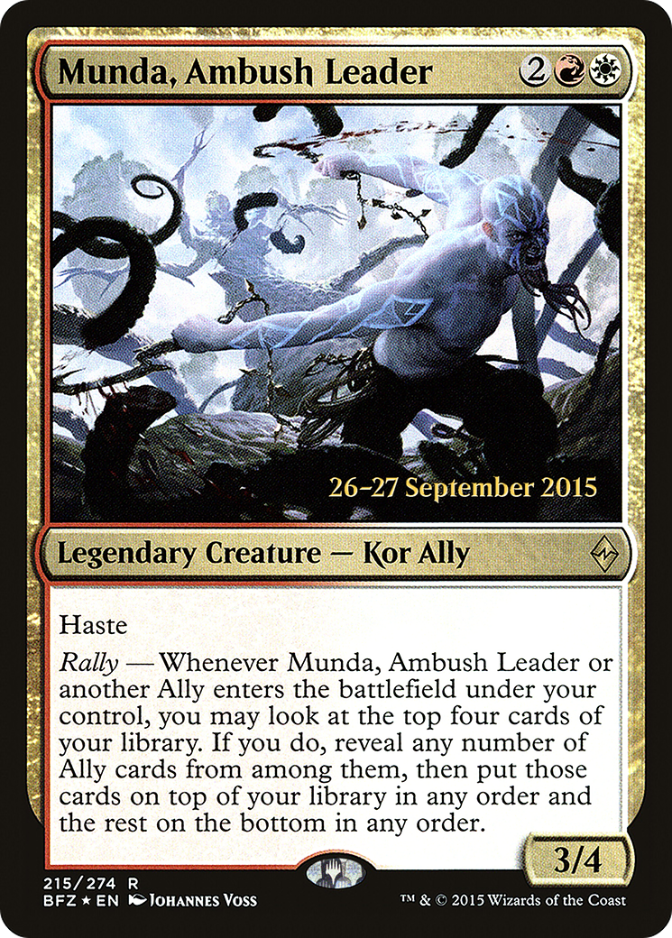 Munda, Ambush Leader - Prerelease Promo [PBFZ-215s]