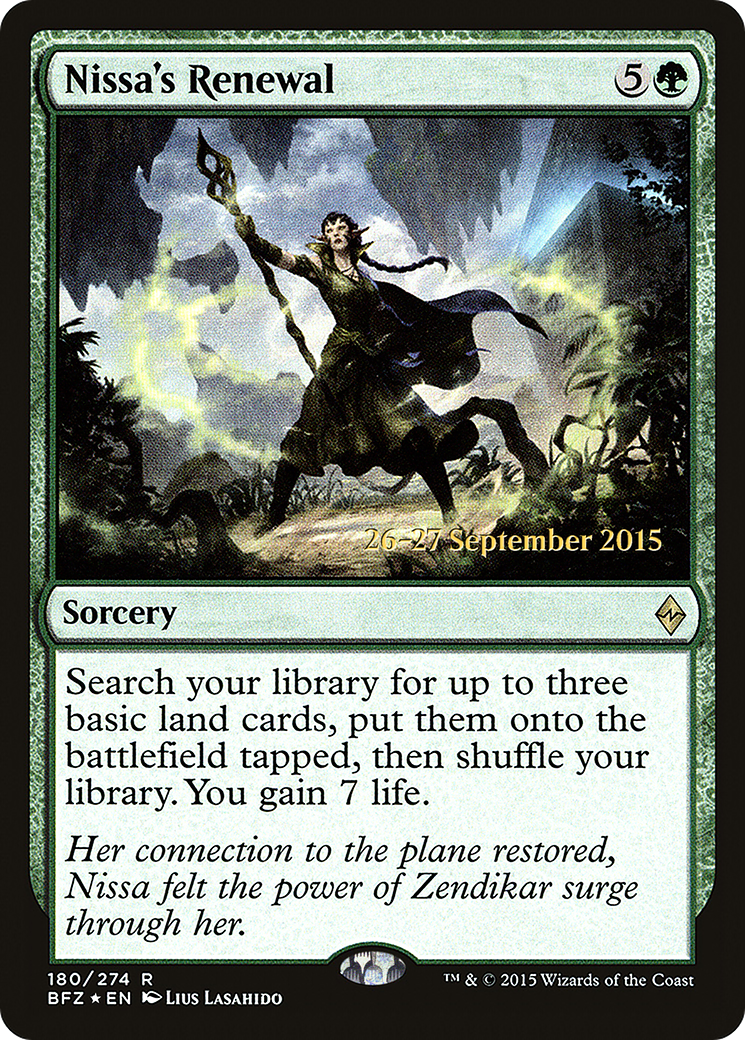 Nissa's Renewal - Prerelease Promo [PBFZ-180s]