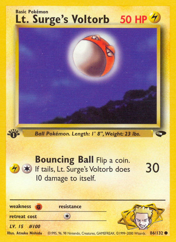 Lt. Surge's Voltorb [GYM2-86]