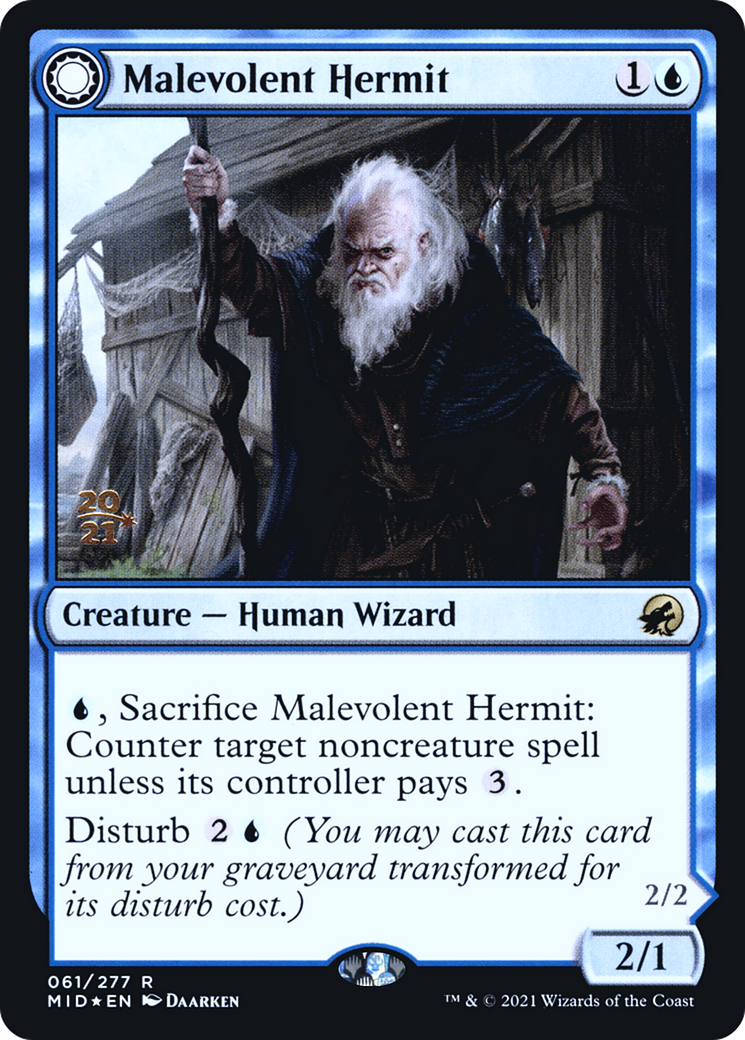 Malevolent Hermit // Benevolent Geist - Prerelease Promo [PMID-61s]