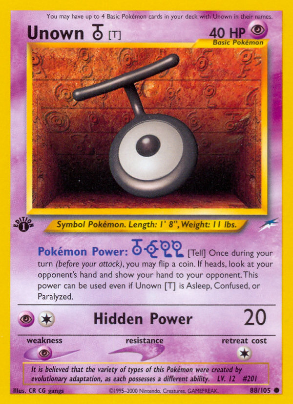 Unown [T] [NEO4-88]