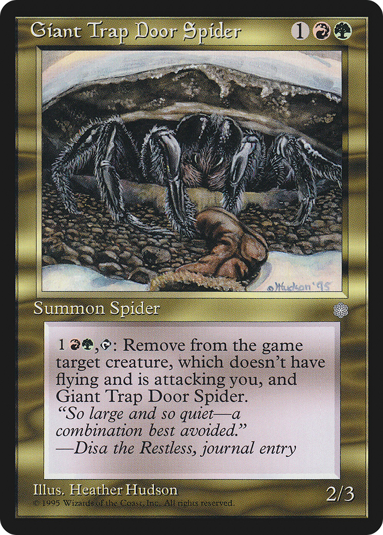 Giant Trap Door Spider [ICE-293]