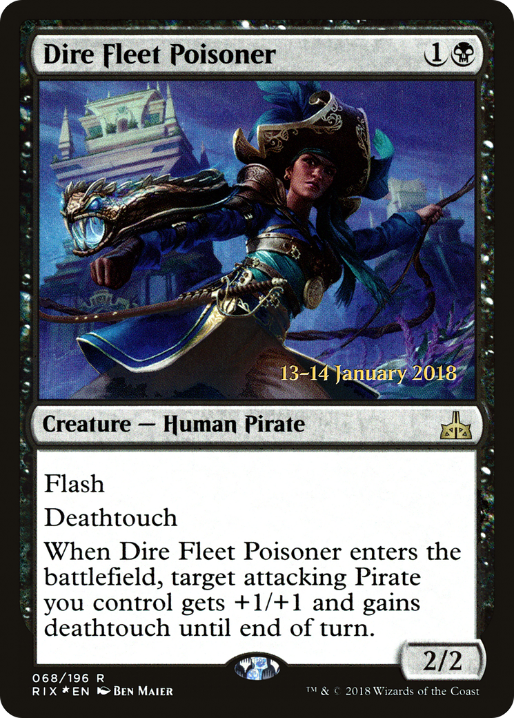 Dire Fleet Poisoner - Prerelease Promo [PRIX-68s]