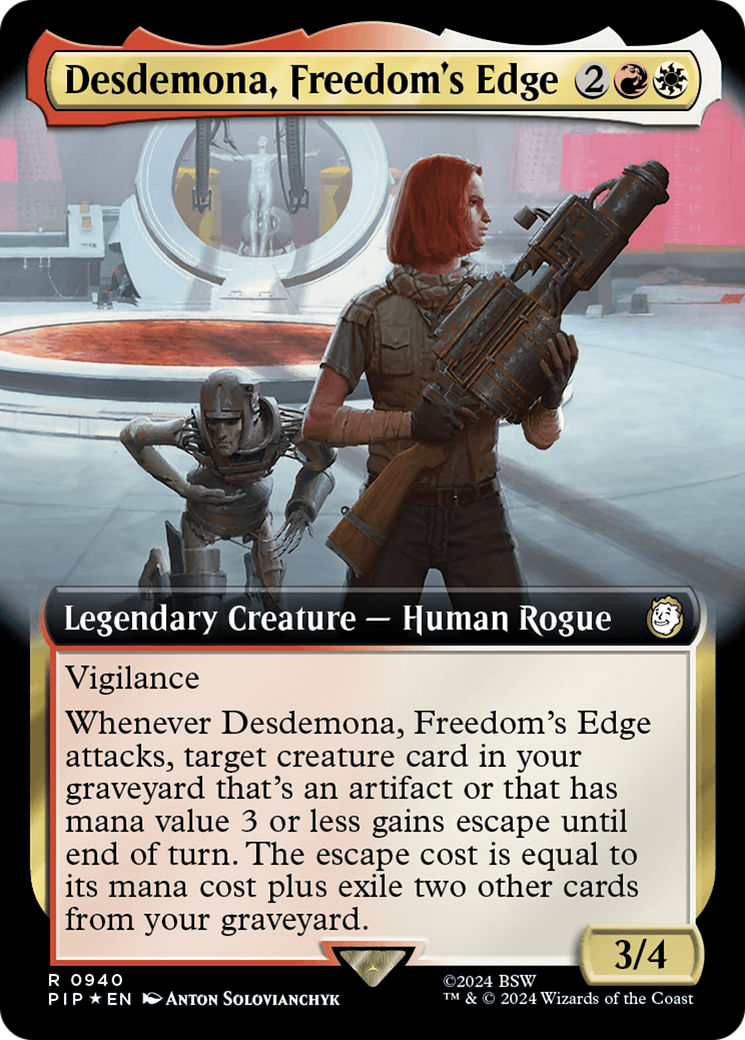 Desdemona, Freedom's Edge - Extended Art - Surge Foil [PIP-940]