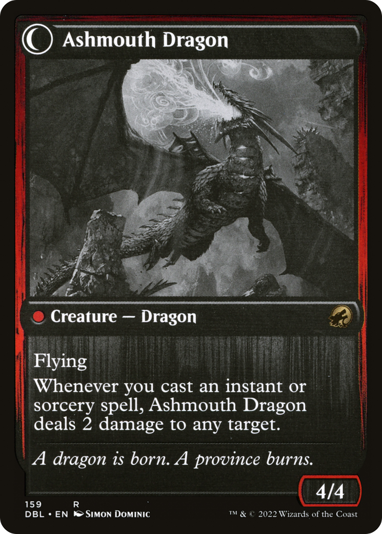 Smoldering Egg // Ashmouth Dragon [DBL-159]