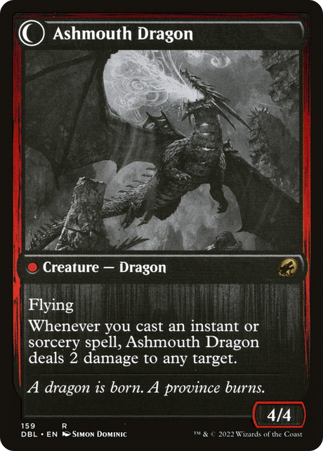 Smoldering Egg // Ashmouth Dragon [DBL-159]