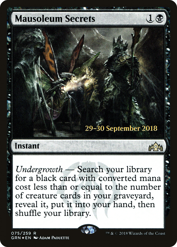 Mausoleum Secrets - Prerelease Promo [PGRN-75s]