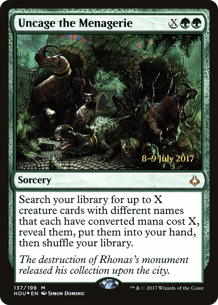 Uncage the Menagerie - Prerelease Promo [PHOU-137s]