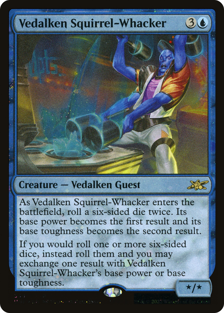 Vedalken Squirrel-Whacker - Galaxy Foil [UNF-349]