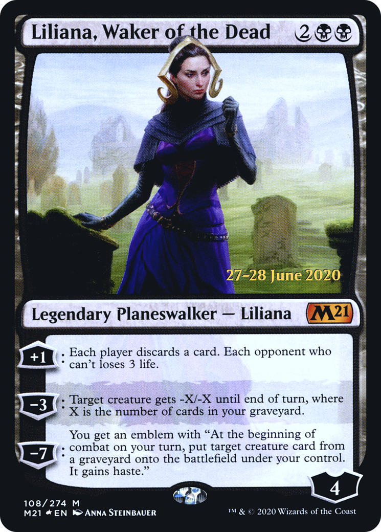 Liliana, Waker of the Dead - Prerelease Promo [PM21-108s]