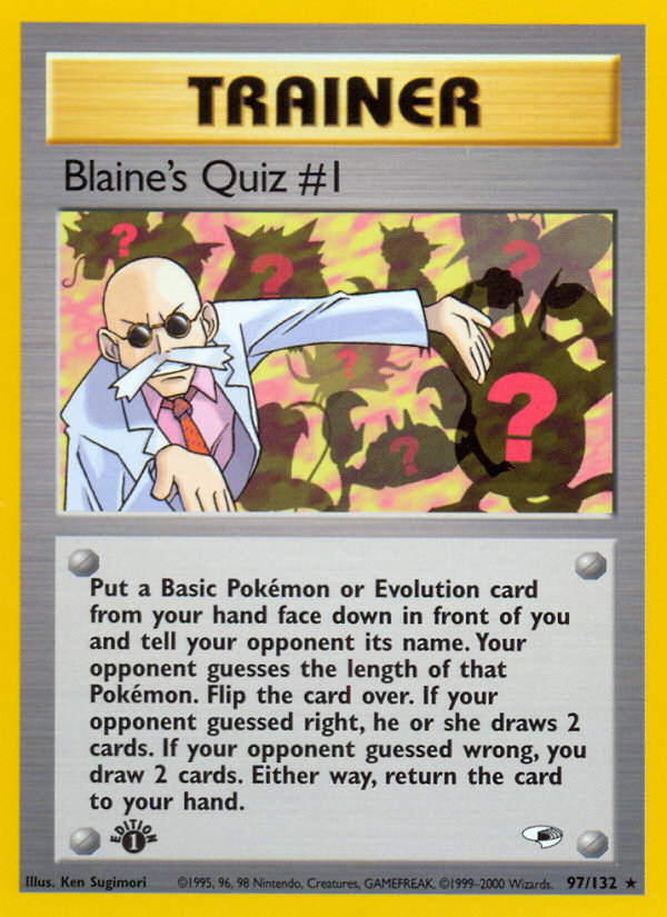 Blaine's Quiz #1 [GYM1-97]