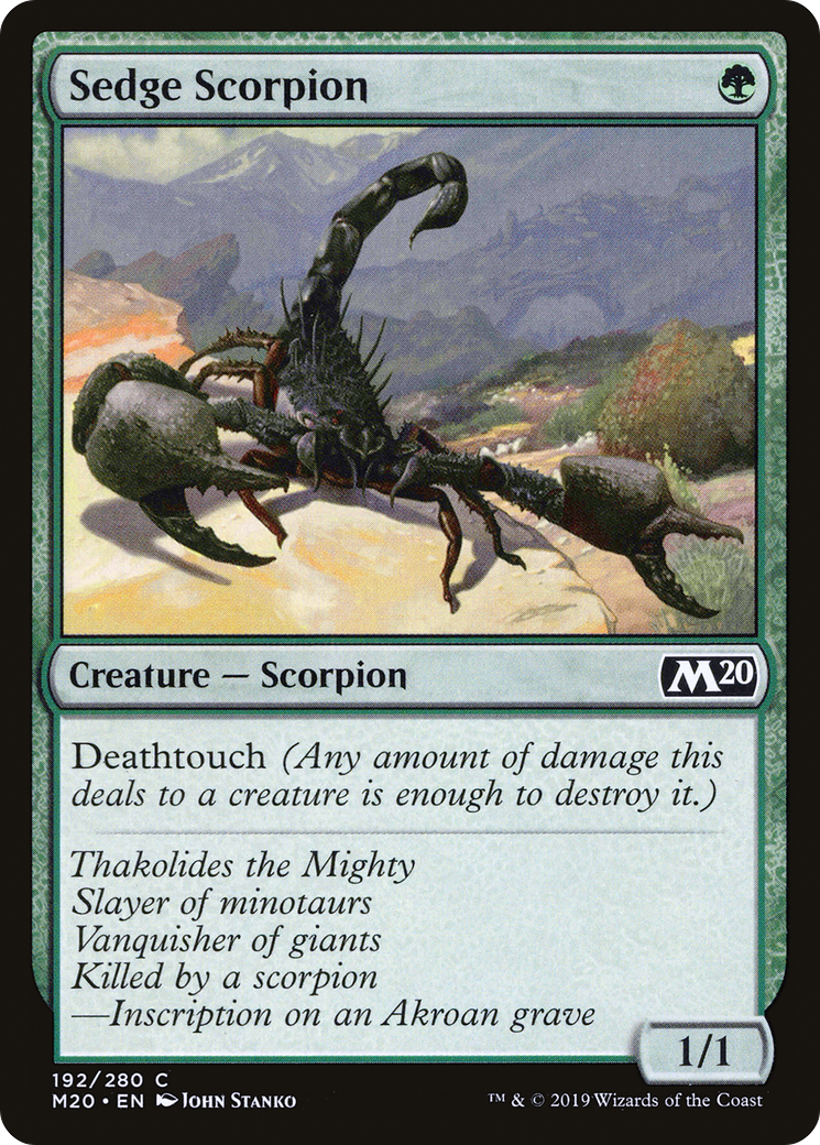 Sedge Scorpion [M20-192]