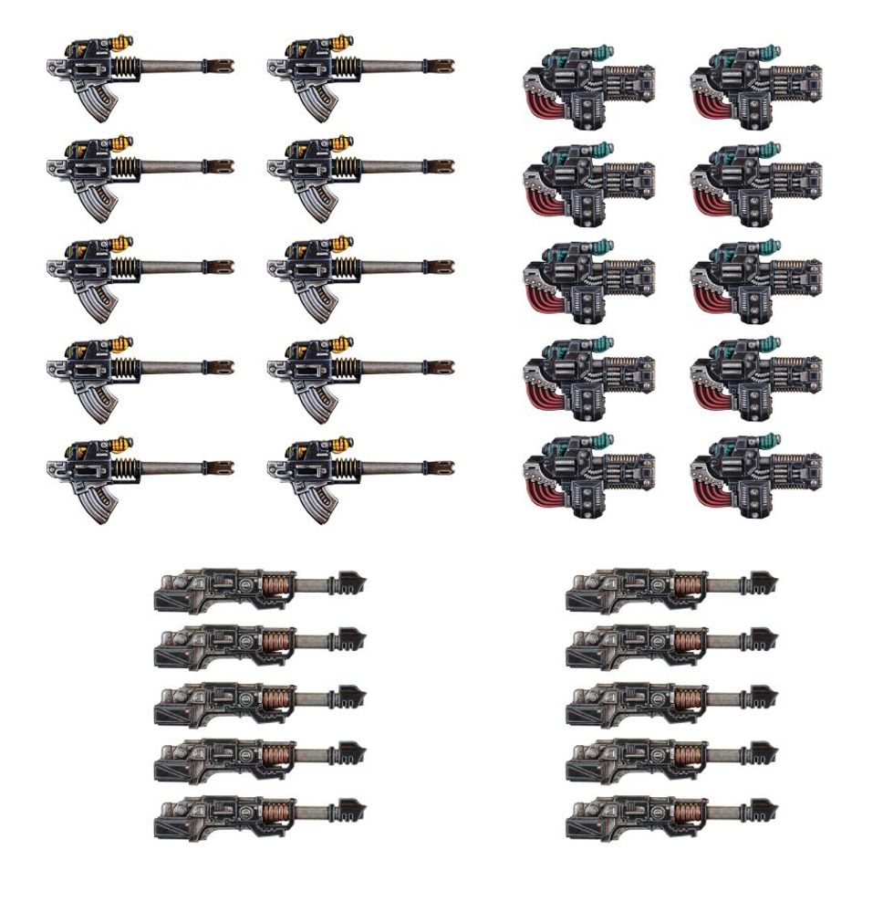 Heavy Weapons Upgrade Set - Volkite Culverins, Lascannons, and Autocannons