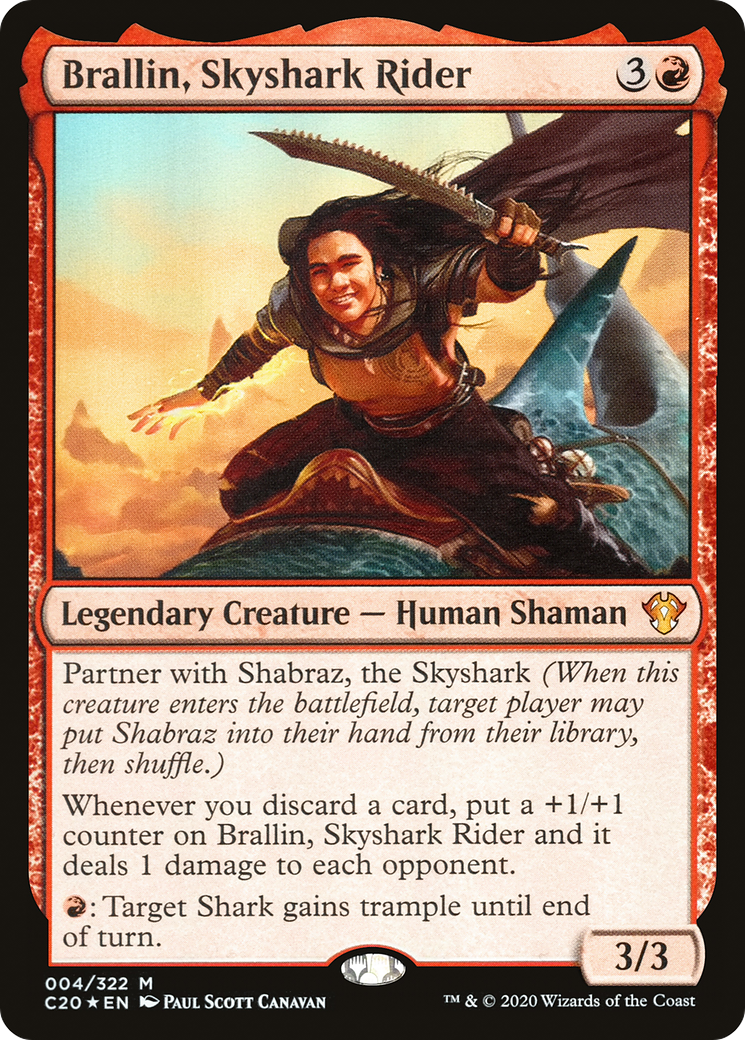 Brallin, Skyshark Rider [C20-4]