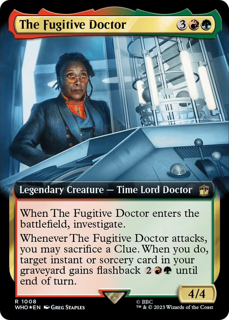 The Fugitive Doctor - Extended Art - Surge Foil [WHO-1008]