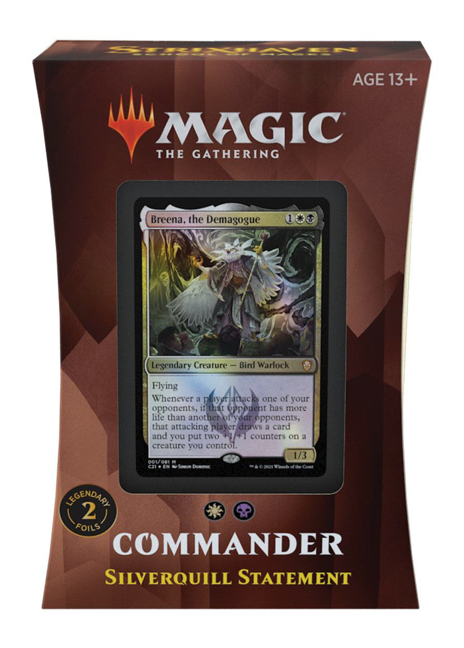 Strixhaven: School of Mages Commander Decks - Silverquill Statement