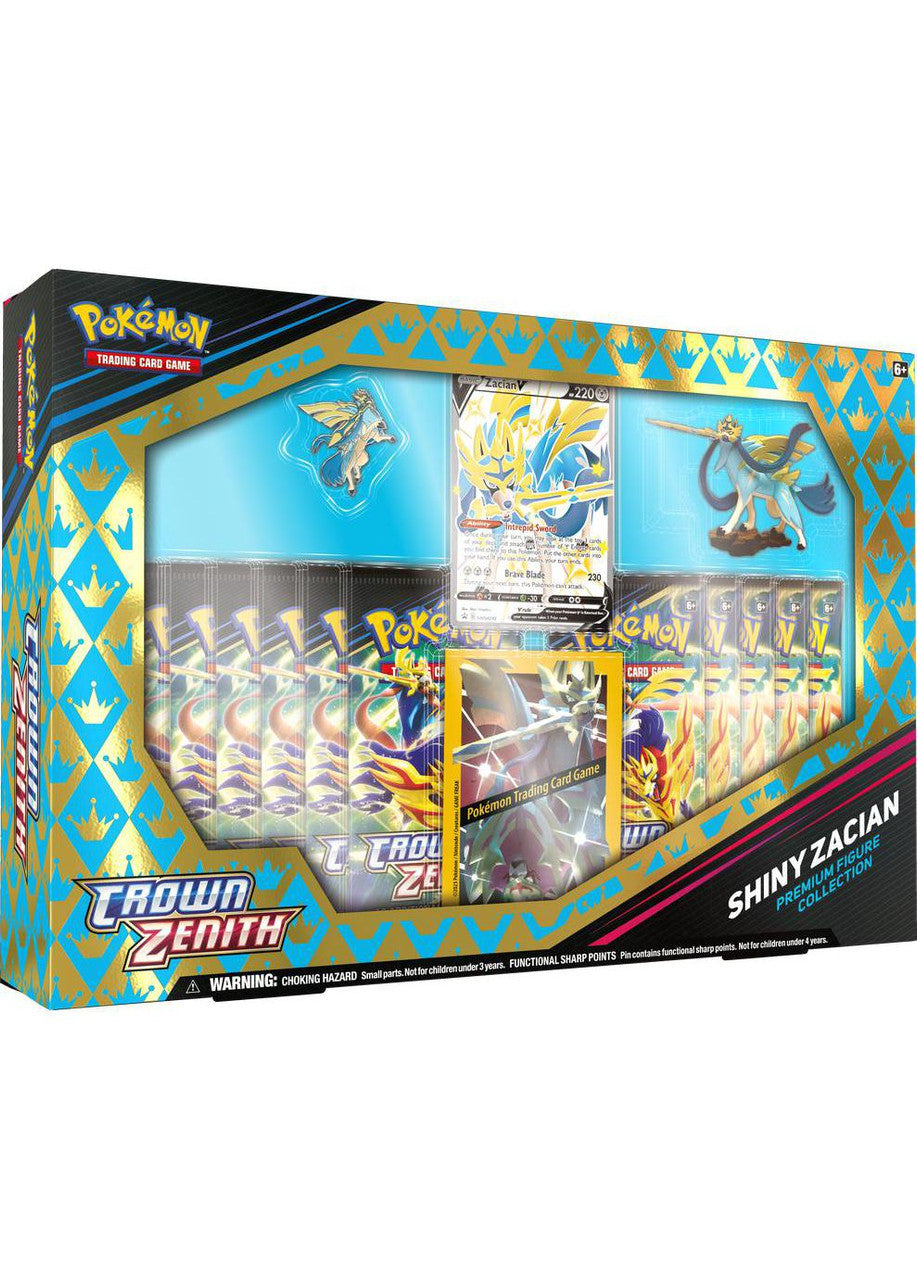 JCC Pokémon : Épée et Bouclier - Collection de figurines Premium Crown Zenith - Zacian