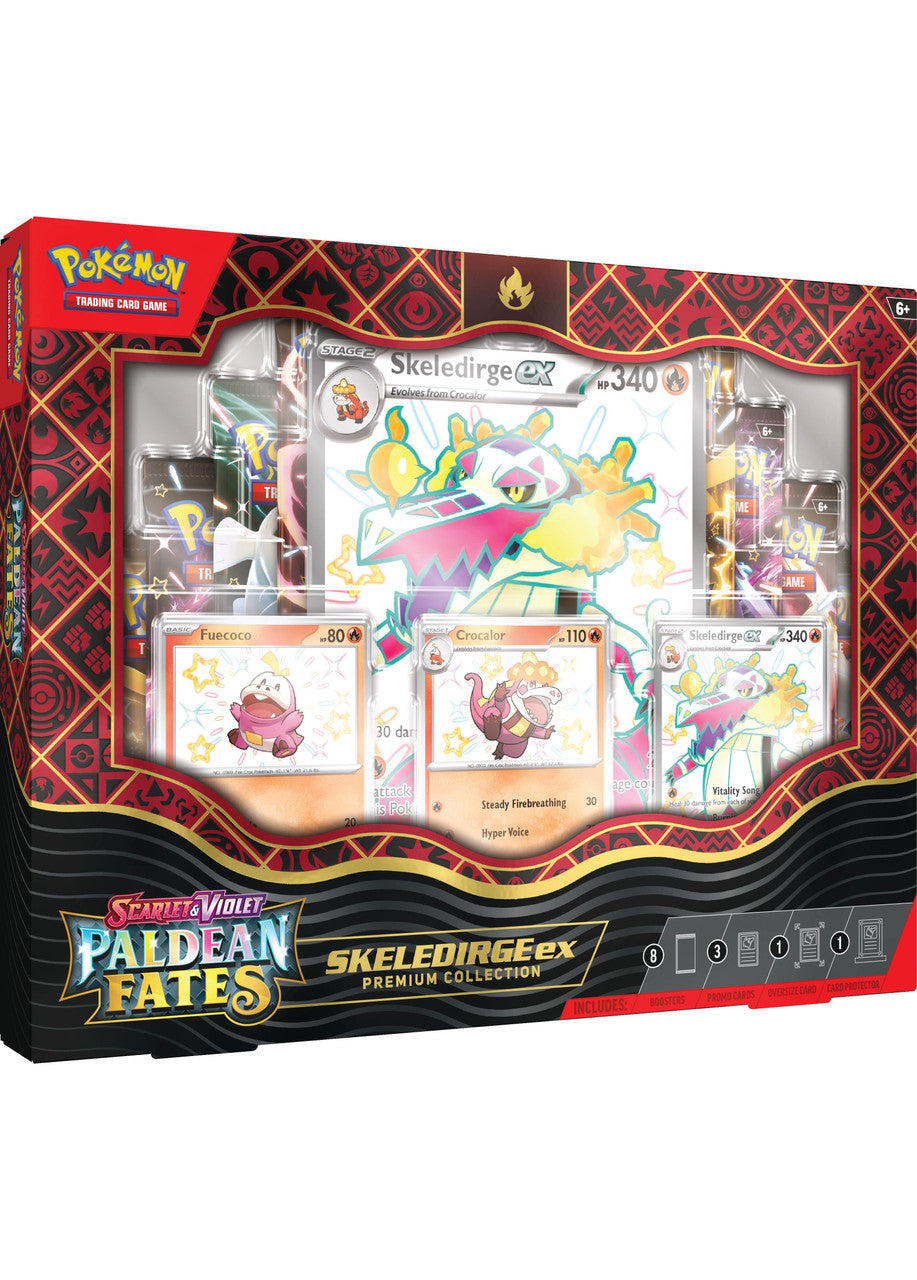 JCC Pokémon : Écarlate et Violet - Destinées Paldéennes - Collection Premium - Skeledirge ex