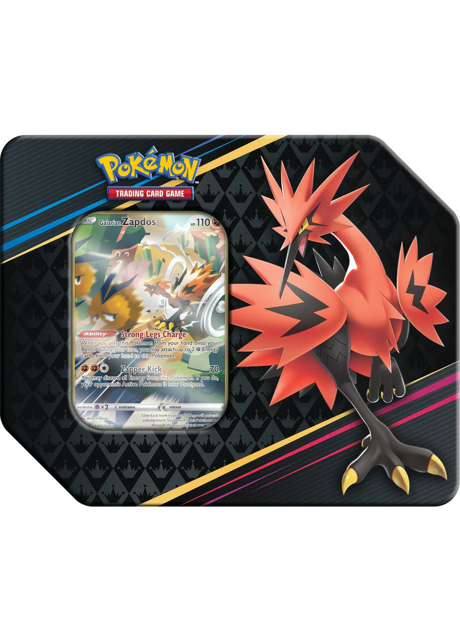 Pokémon TCG: Sword & Shield - Crown Zenith Galarian Tin - Zapdos