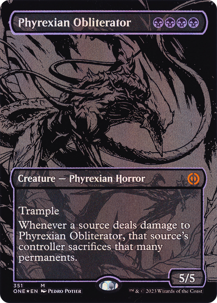 Phyrexian Obliterator - Borderless - Oil Slick [ONE-351]