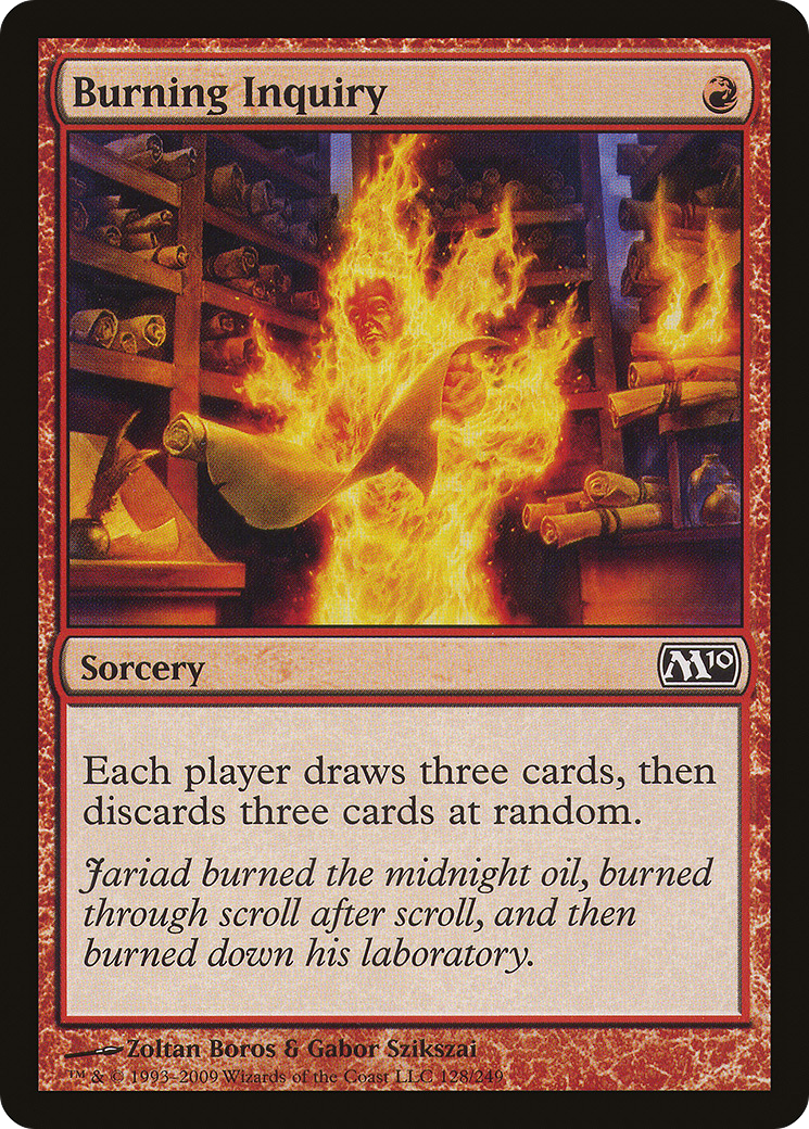 Burning Inquiry [M10-128]