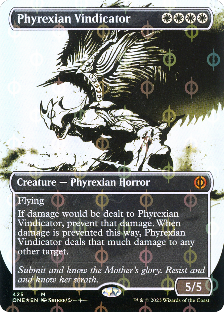 Phyrexian Vindicator - Borderless - Showcase - Compleat Foil [ONE-425]