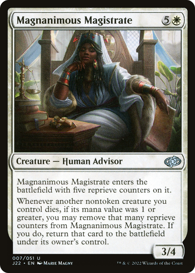 Magnanimous Magistrate [J22-7]