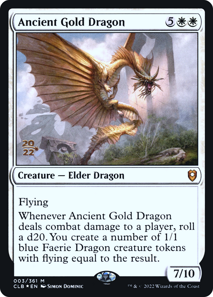 Ancient Gold Dragon - Prerelease Promo [PCLB-3s]