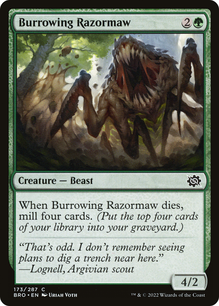 Burrowing Razormaw [BRO-173]