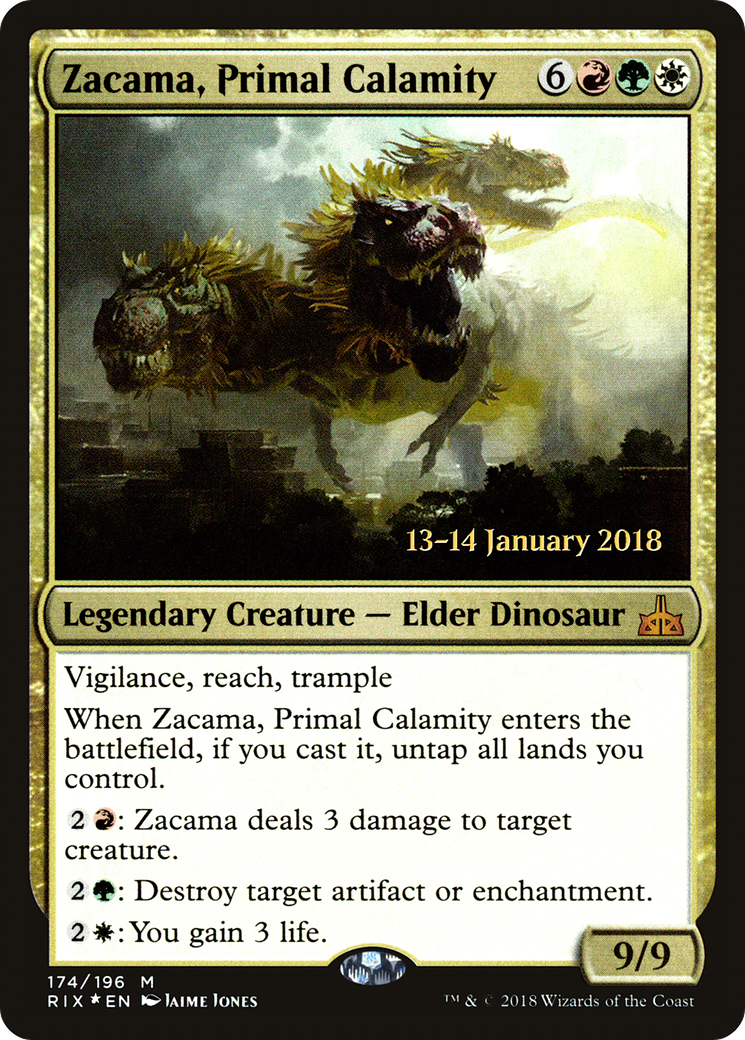 Zacama, Primal Calamity - Prerelease Promo [PRIX-174s]