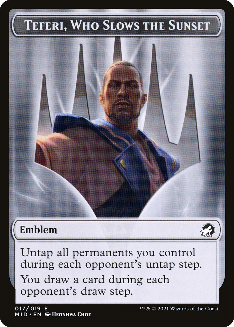 Teferi, Who Slows the Sunset Emblem - Borderless [TMID-17]