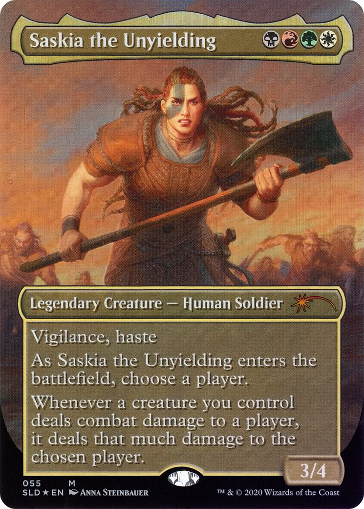 Saskia the Unyielding - Borderless - Full Art [SLD-55]