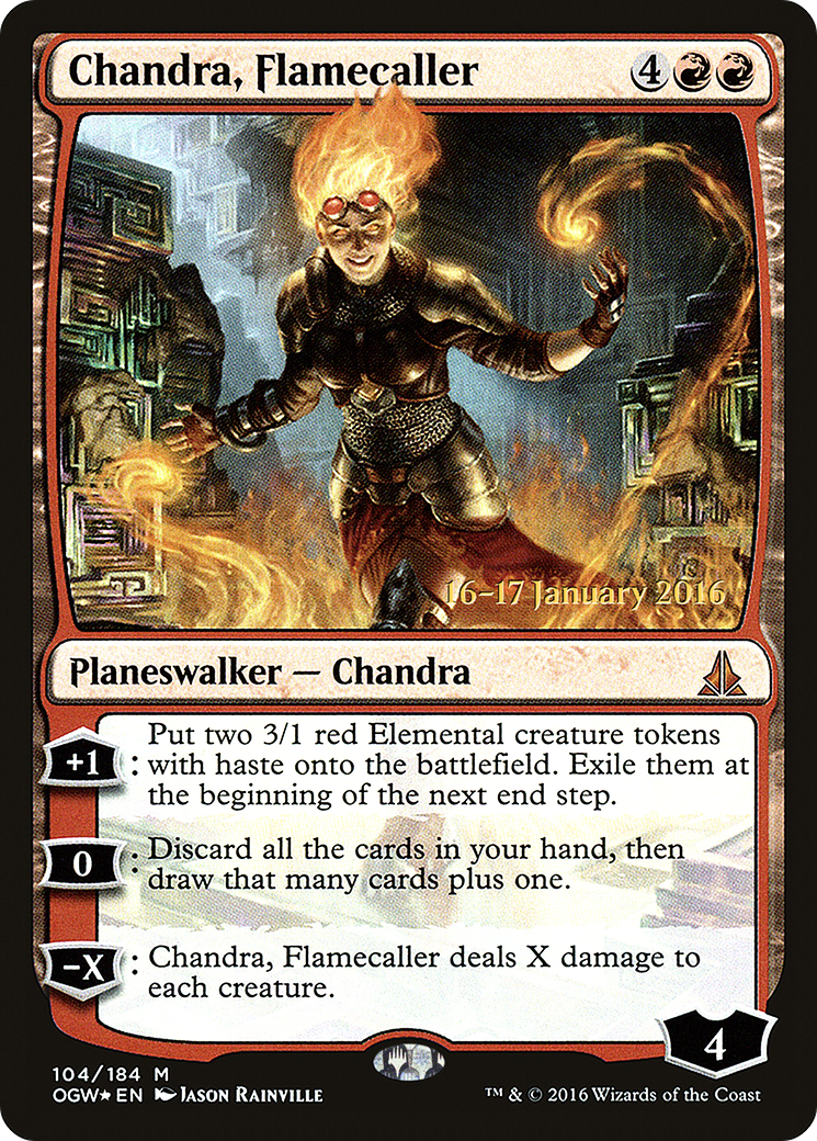 Chandra, Flamecaller - Prerelease Promo [POGW-104s]