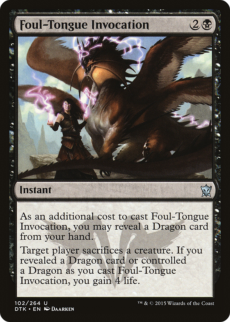 Foul-Tongue Invocation [DTK-102]