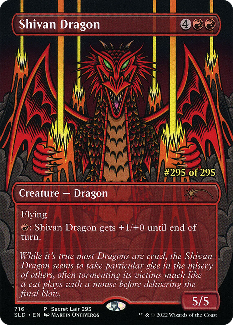 Shivan Dragon - Borderless - Serialized - Full Art [SLD-716]