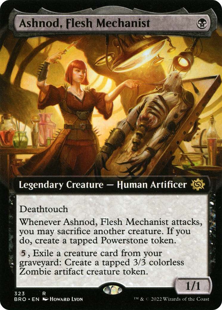 Ashnod, Flesh Mechanist - Extended Art [BRO-323]