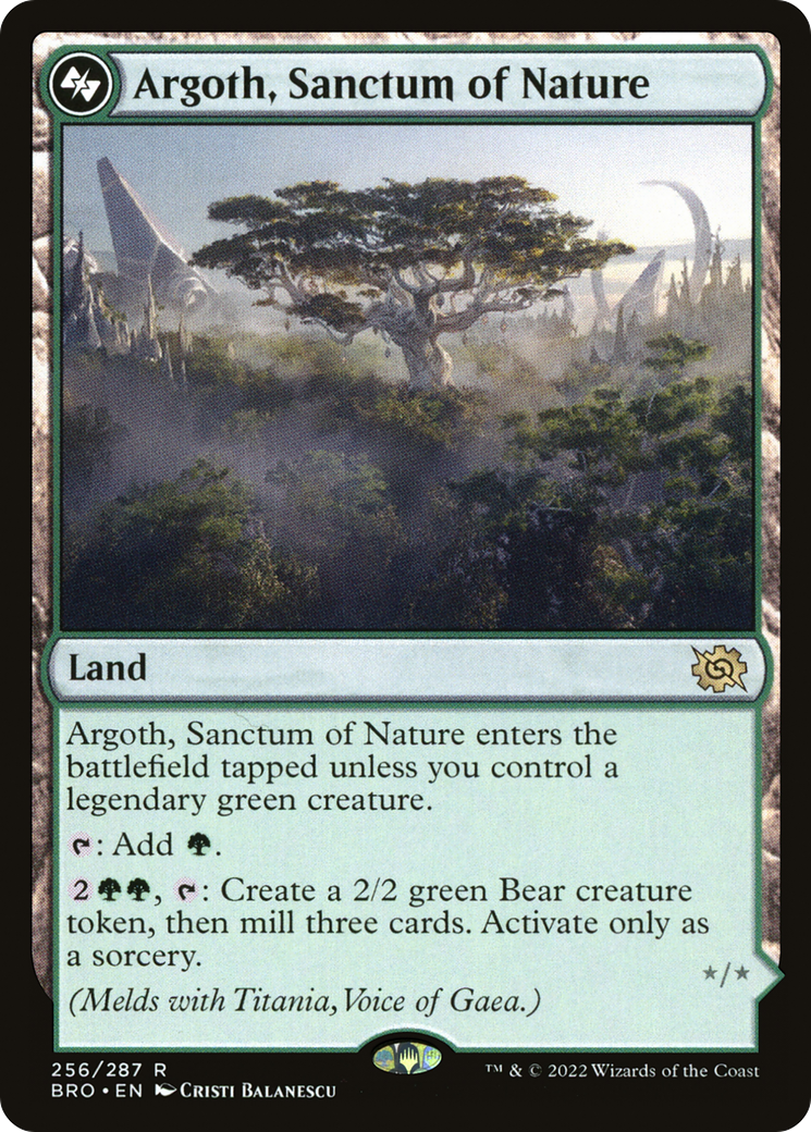 Argoth, Sanctum of Nature // Titania, Gaea Incarnate [BRO-256]