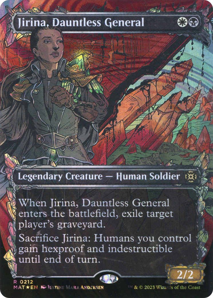 Jirina, Dauntless General - Borderless - Showcase - Halo Foil [MAT-212]