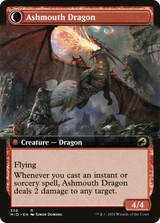 Smoldering Egg // Ashmouth Dragon - Extended Art [MID-358]