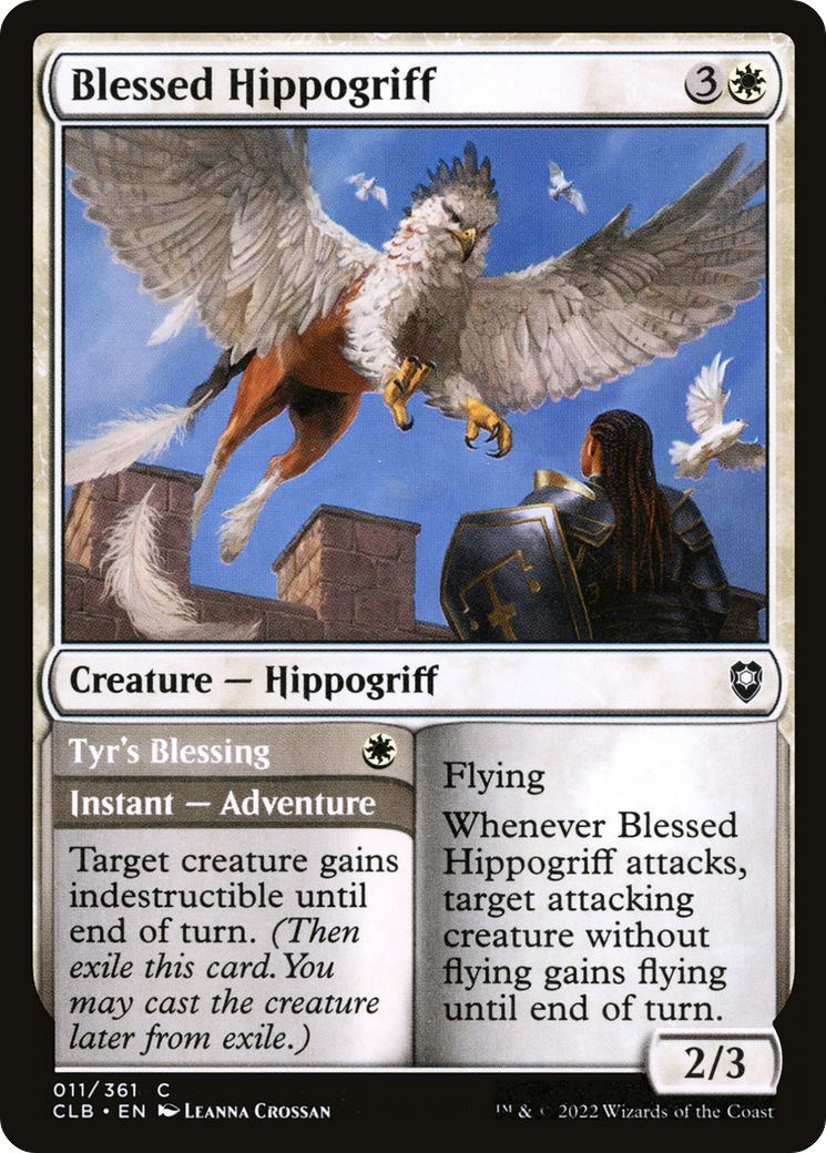 Blessed Hippogriff // Tyr's Blessing [CLB-11]