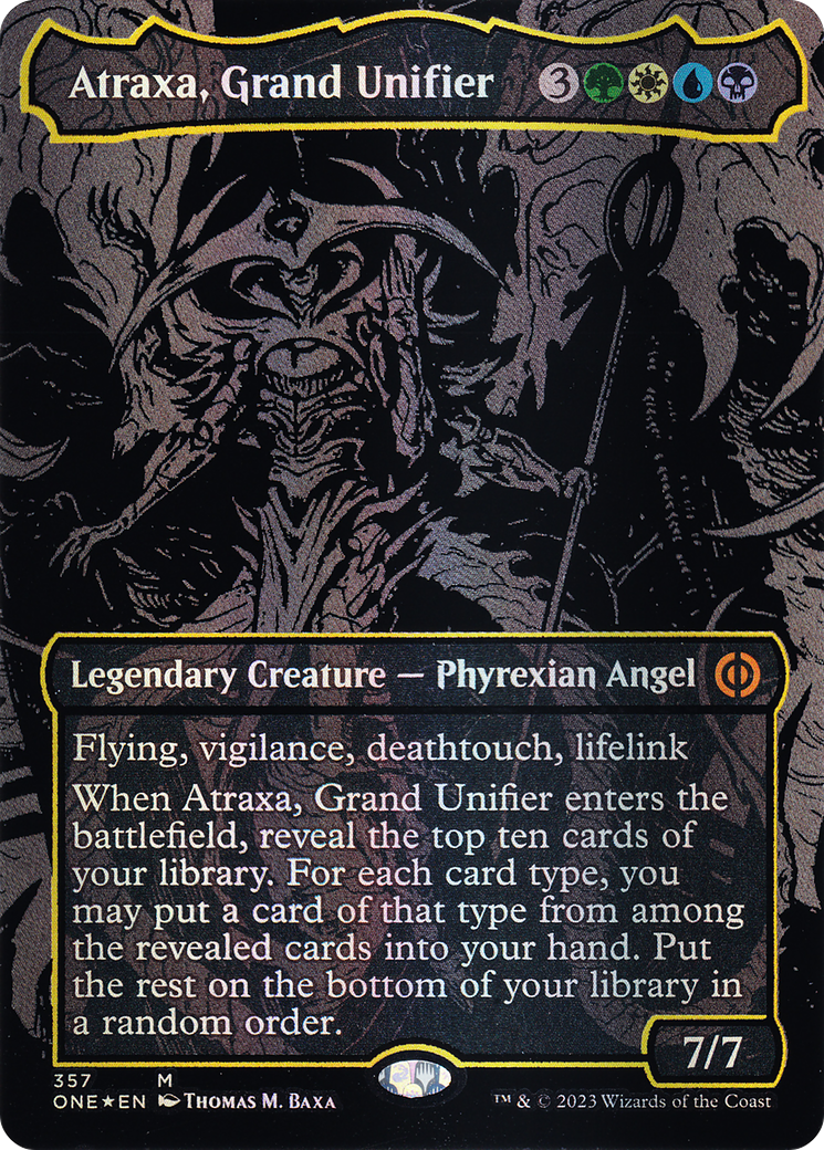 Atraxa, Grand Unifier - Borderless - Oil Slick [ONE-357]