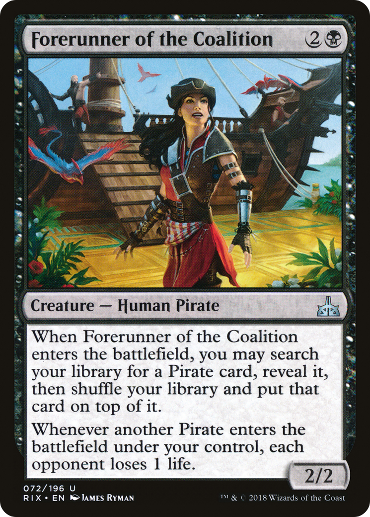 Forerunner of the Coalition [RIX-72]