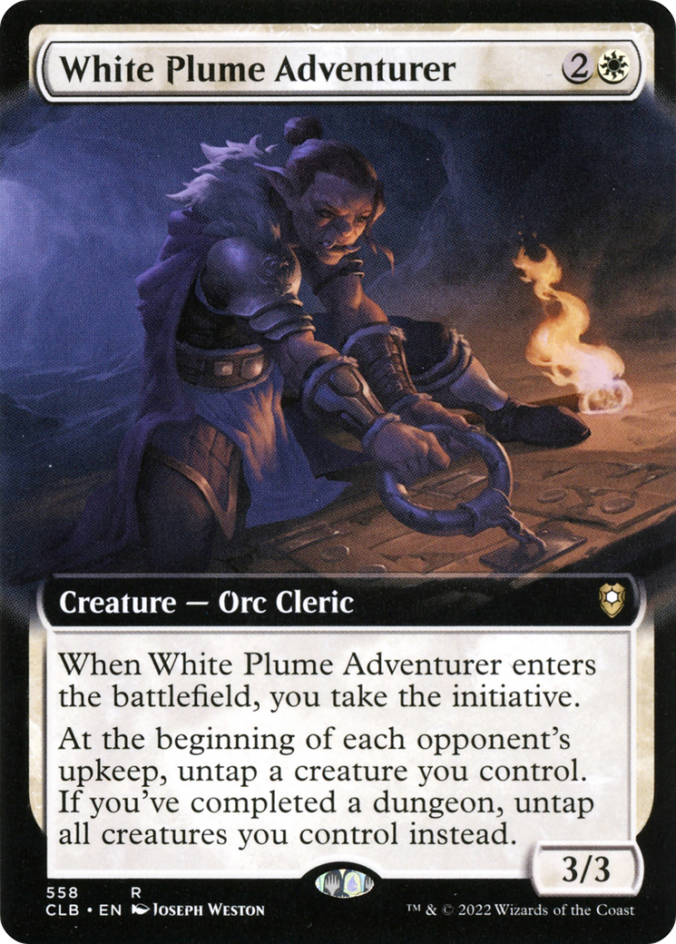 White Plume Adventurer - Extended Art [CLB-558]