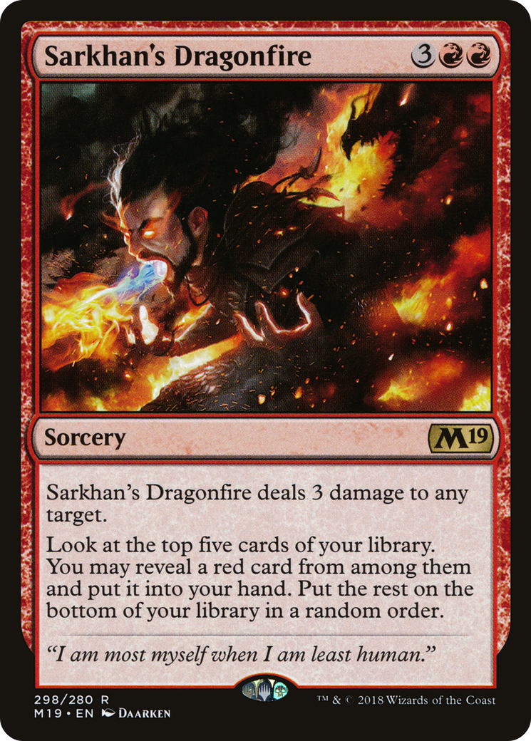 Sarkhan's Dragonfire [M19-298]