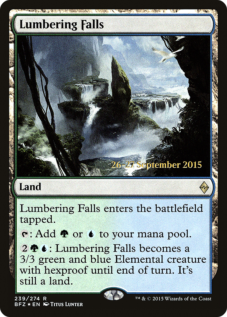 Lumbering Falls - Prerelease Promo [PBFZ-239s]